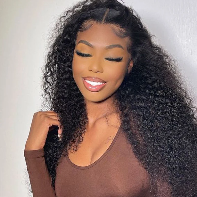 

FORGIRLFOREVER Kinky Curly 13x4 Lace Front Human Hair Wigs For Women Indian Deep Curly Lace Frontal Wig Wet And Wavy Lace Wigs
