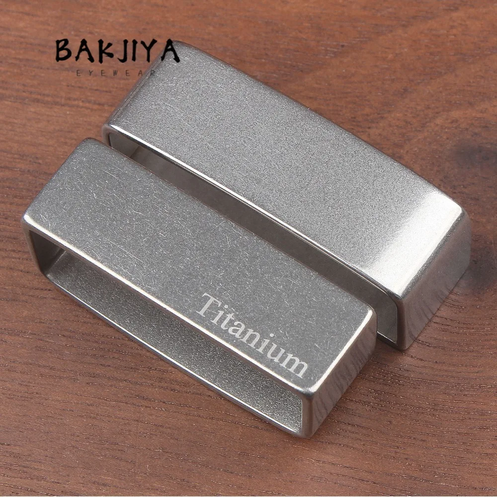 Pure Titanium Belt Collar Rim for Leather Canvas Belt Accessories - Titanium Anti Allergy Rustproof Meson Tail Ring 35mm/40mm