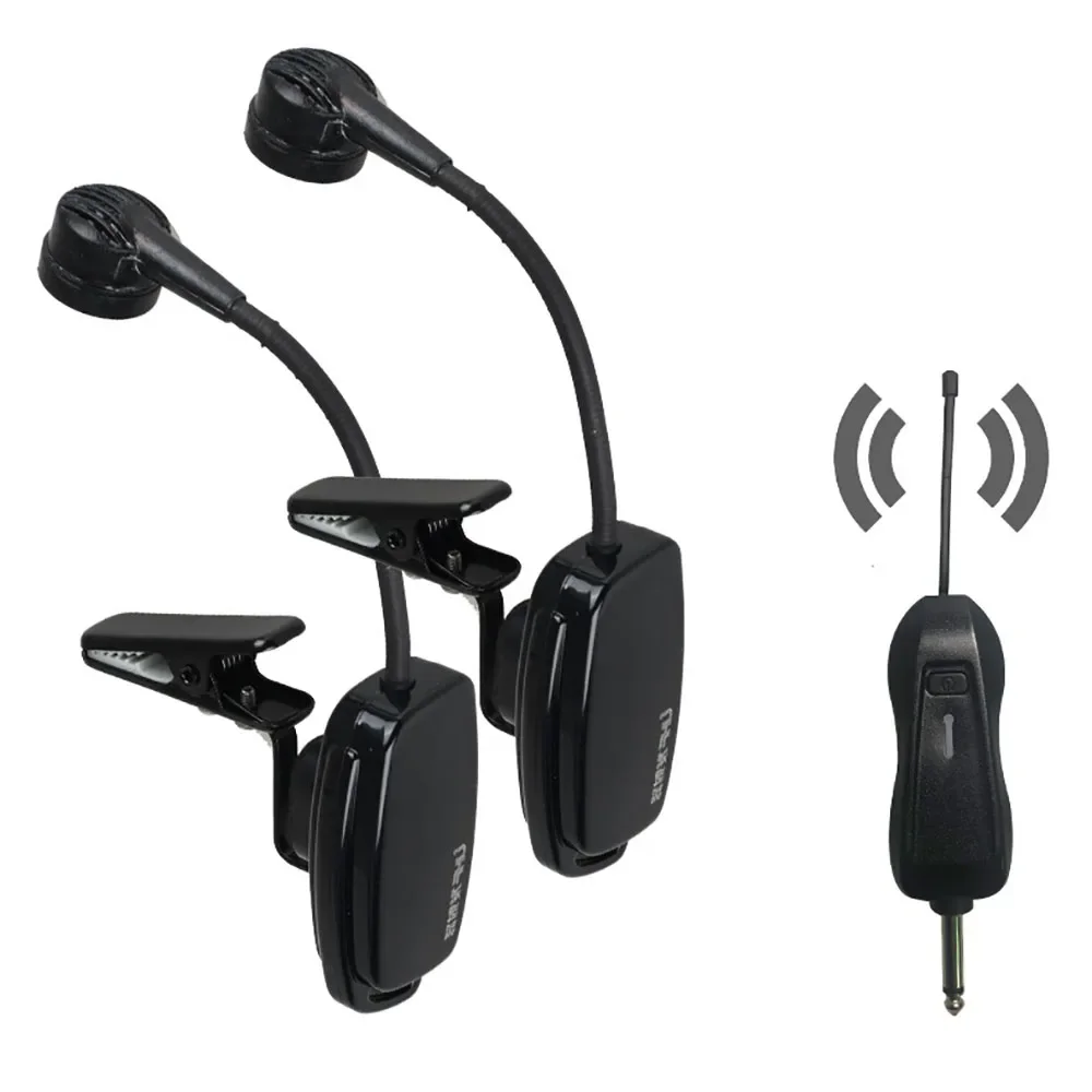 

UHF 2.4G Saxophone Microphone Wireless Instrument for Saxophone Trumpet Sax Wireless Receiver Transmitter 50M Range Plug