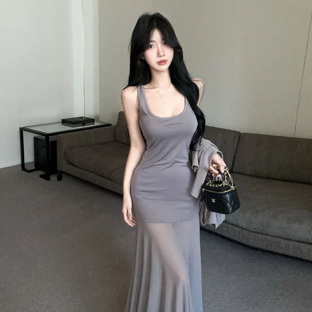 طقم ملابس رياضية كاجوال طويل Sve Bodycon Dr Me مجموعة ملابس رياضية كاجوال بتصميم متقاطع للخريف