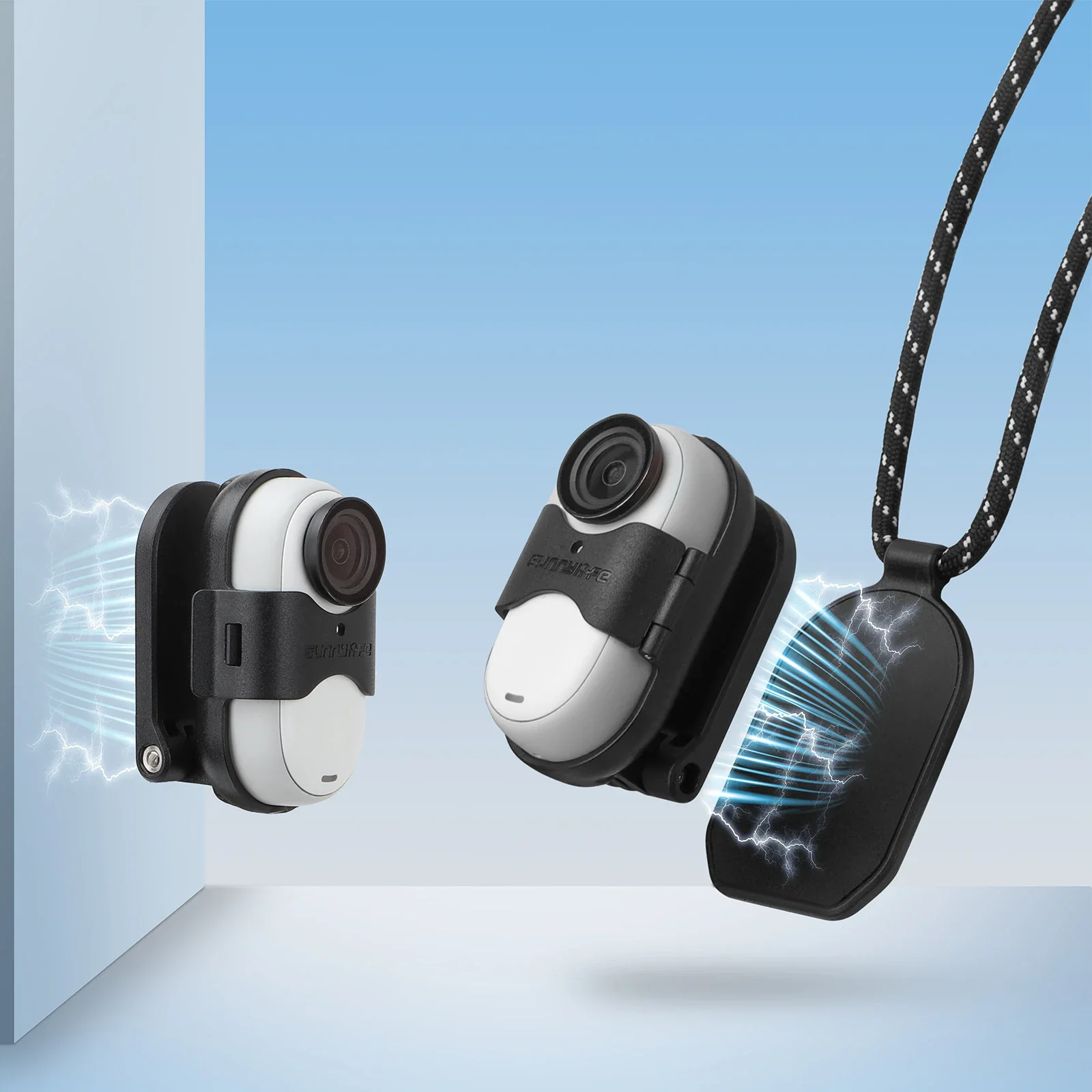 

Нагрудный кронштейн Sunnylife для Insta360 GO3, магнитная присоска, подвесной шейный кронштейн для первого человека, для съемки на Insta360, GO3S