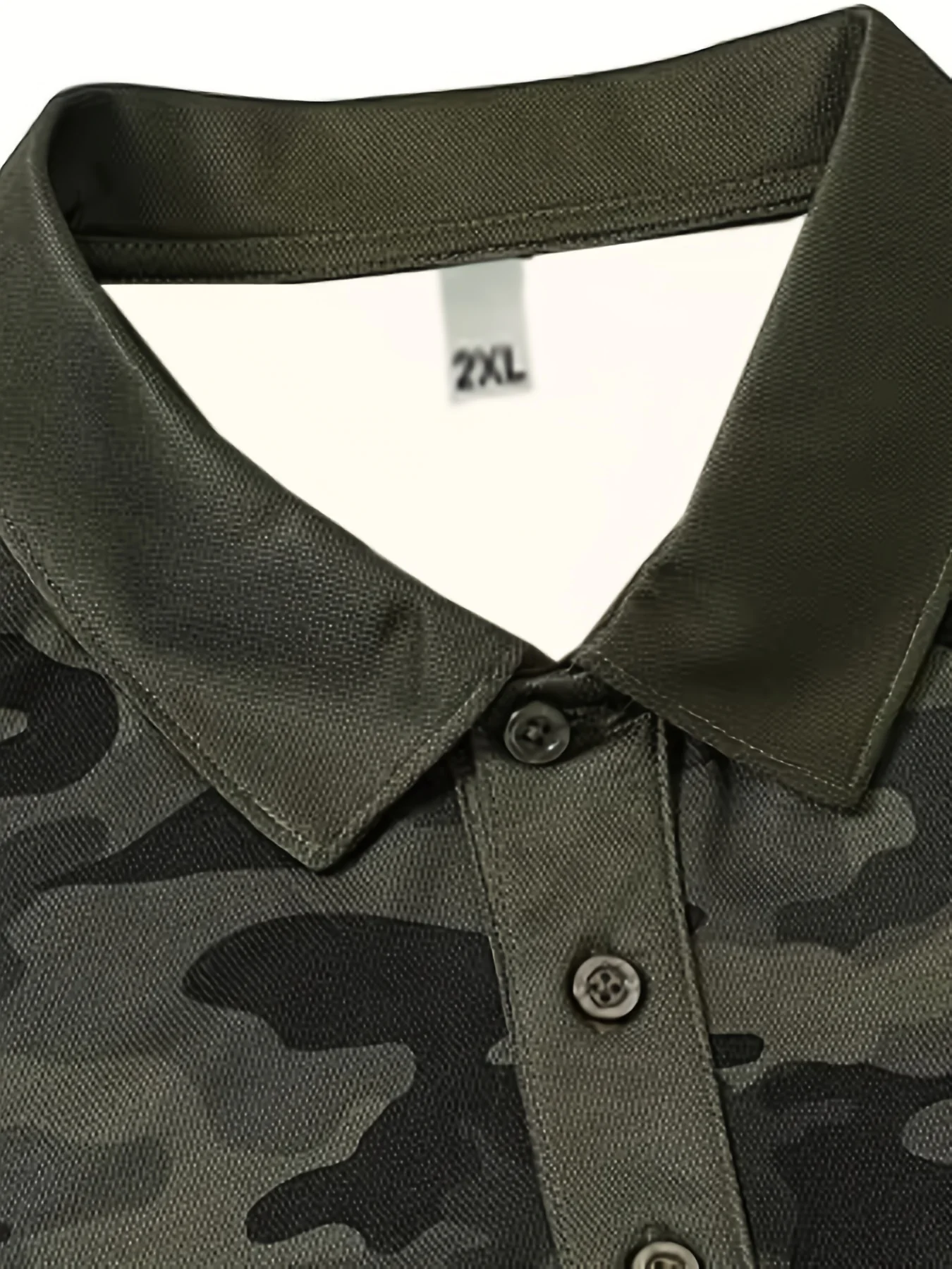 2024 Summer New men\'s camouflage printed short sleeved polo shirt trend