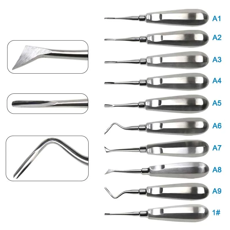 

Stainless Steel Tooth Extraction Tools Dental Extraction Elevator Teeth Extraction Pliers Dentist Tools Surgical Instrument