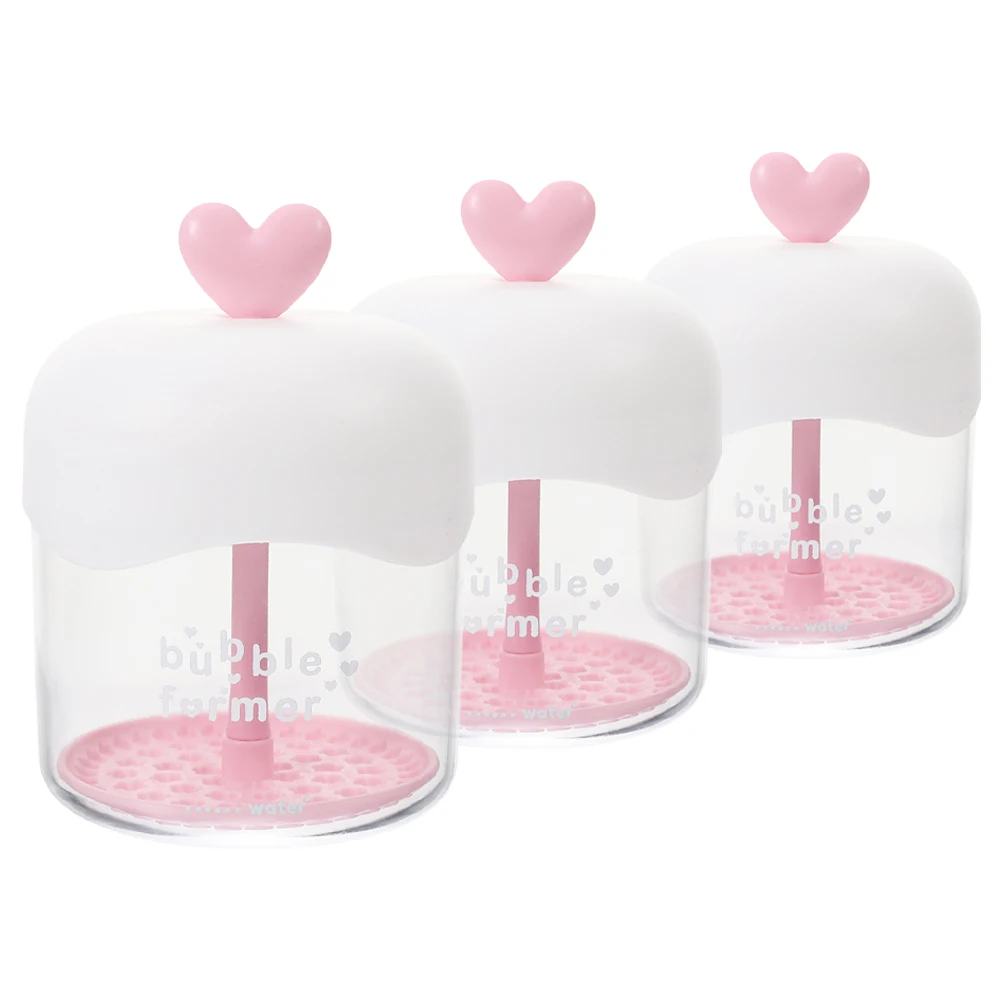 

3 Pcs Bubbler Foamer Face Wash Skincare Cleanser Foaming Maker Cup Plastic