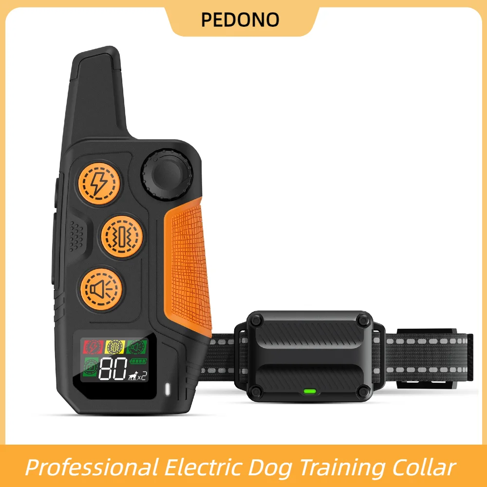 

Electric Shock Collar Dog Training Collar with Remote Shock Rechargeable Anti Barking Dog Behavior Improvement Device Waterproof