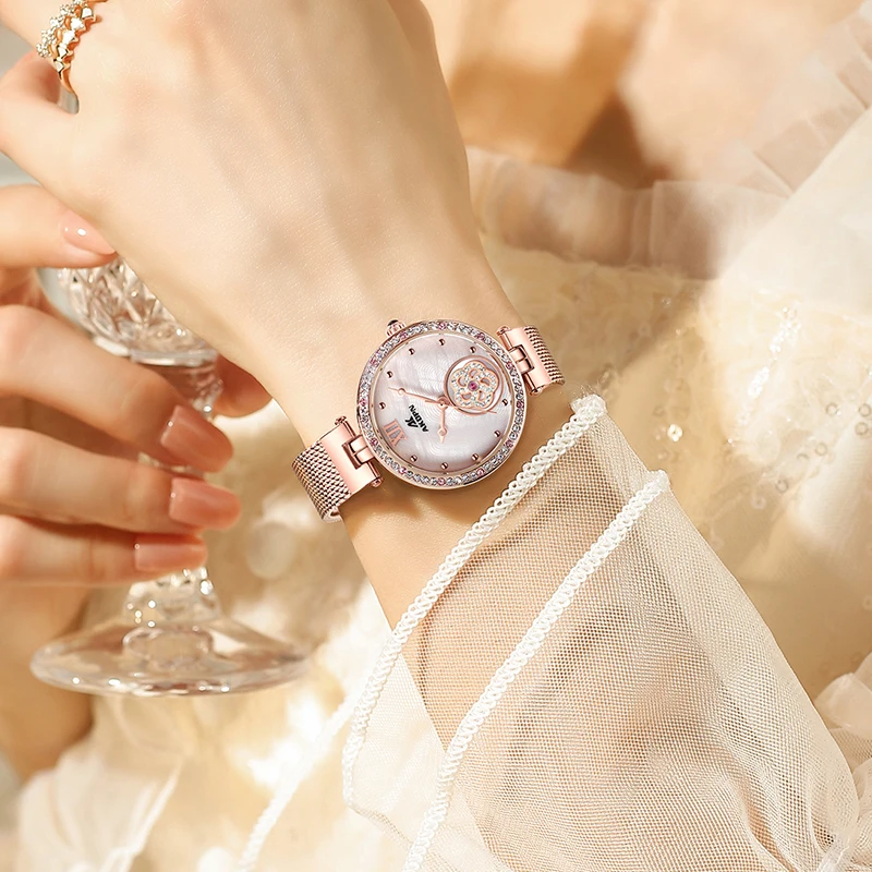 

Часы женские, лучший люксовый бренд, стальная сетка, водонепроницаемые женские наручные часы, кварцевые женские наручные часы, очаровательные часы для девочек, reloj mujer