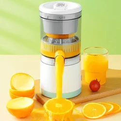 Ju479 Espremedor elétrico portátil, USB Recarregável, Copo espiral bidirecional, Espremedor de frutas multifuncional para casa