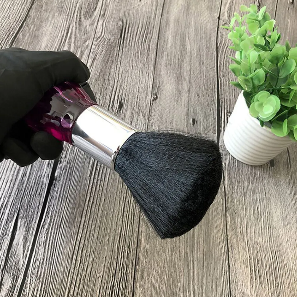 

Professional Hair Cutting Brush with Elegant Crystal Handle Efficient Hair Cleanup Tool for Salon Stylists and Barbers