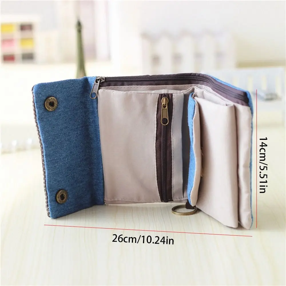 العملي المحمولة قماش محفظة نسائية للعملات المعدنية ثلاثة أضعاف طباعة Maneki Neko محفظة حامل بطاقة محظوظ القط سستة محفظة قصيرة الذكور #5