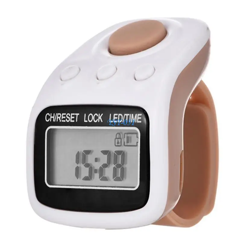 E15A Counter Clickers 6 Channels 6 Digits Finger Counter Handheld Tasbeeh Counter