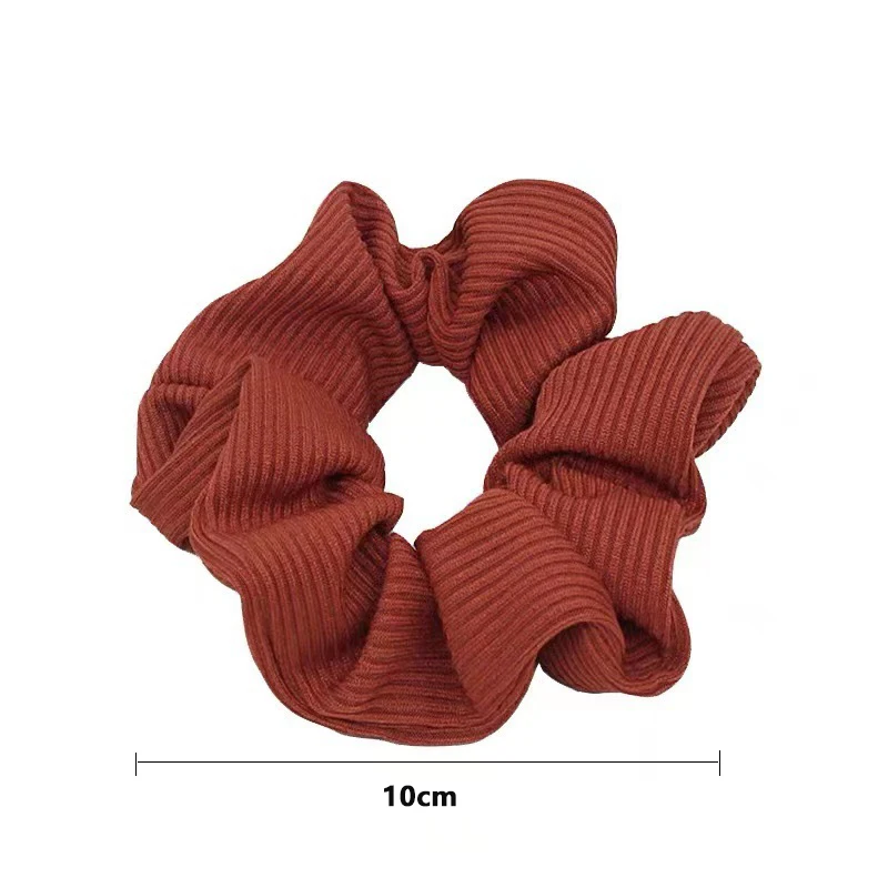 Großhandel 6 teile/paket Frauen Mädchen Mikrofaser Scrunchie Pack Gestrickte Stoff Chouchou Lot Koreanische Japan Mode Scruncies Set 2022 – Detail 1