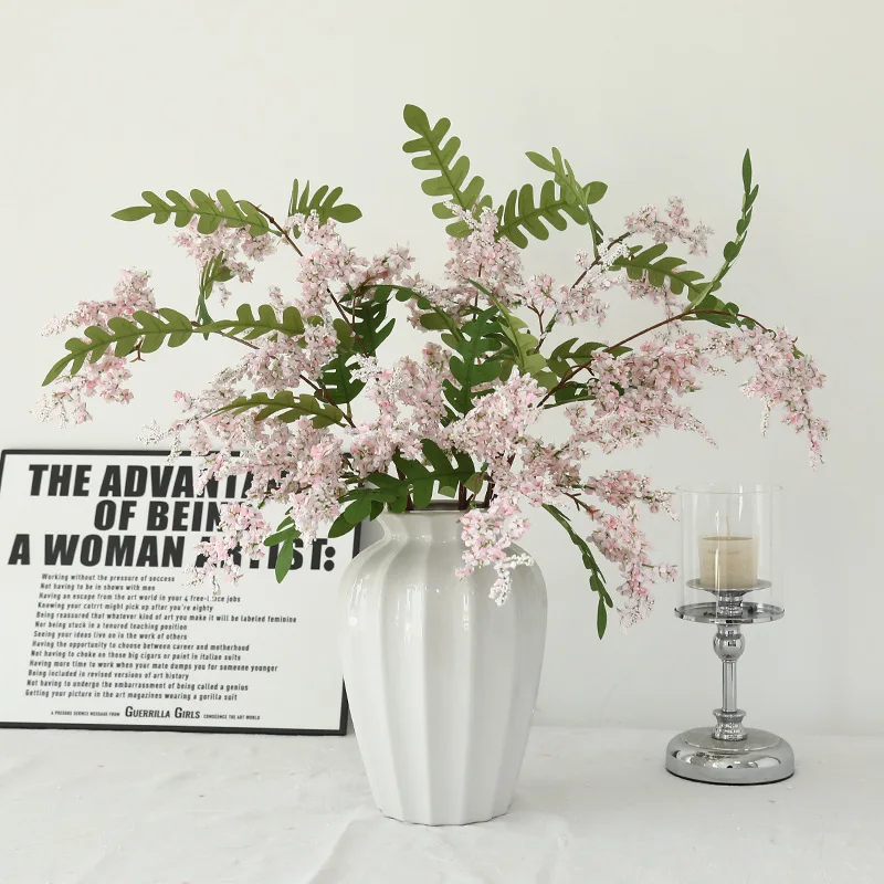 

77cm Artificial Silk Flowers Fake Cherry Blossom Long Branch Wedding Arch Party Backdrop Home Wall Decor Accessory Photo Props