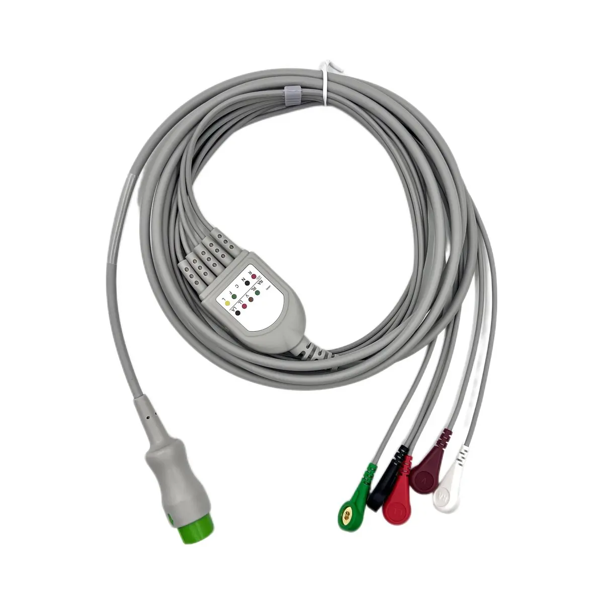 EKG Lead Wire 5-Lead Snap 12-Pin AHA - Model ZK0020O3SA