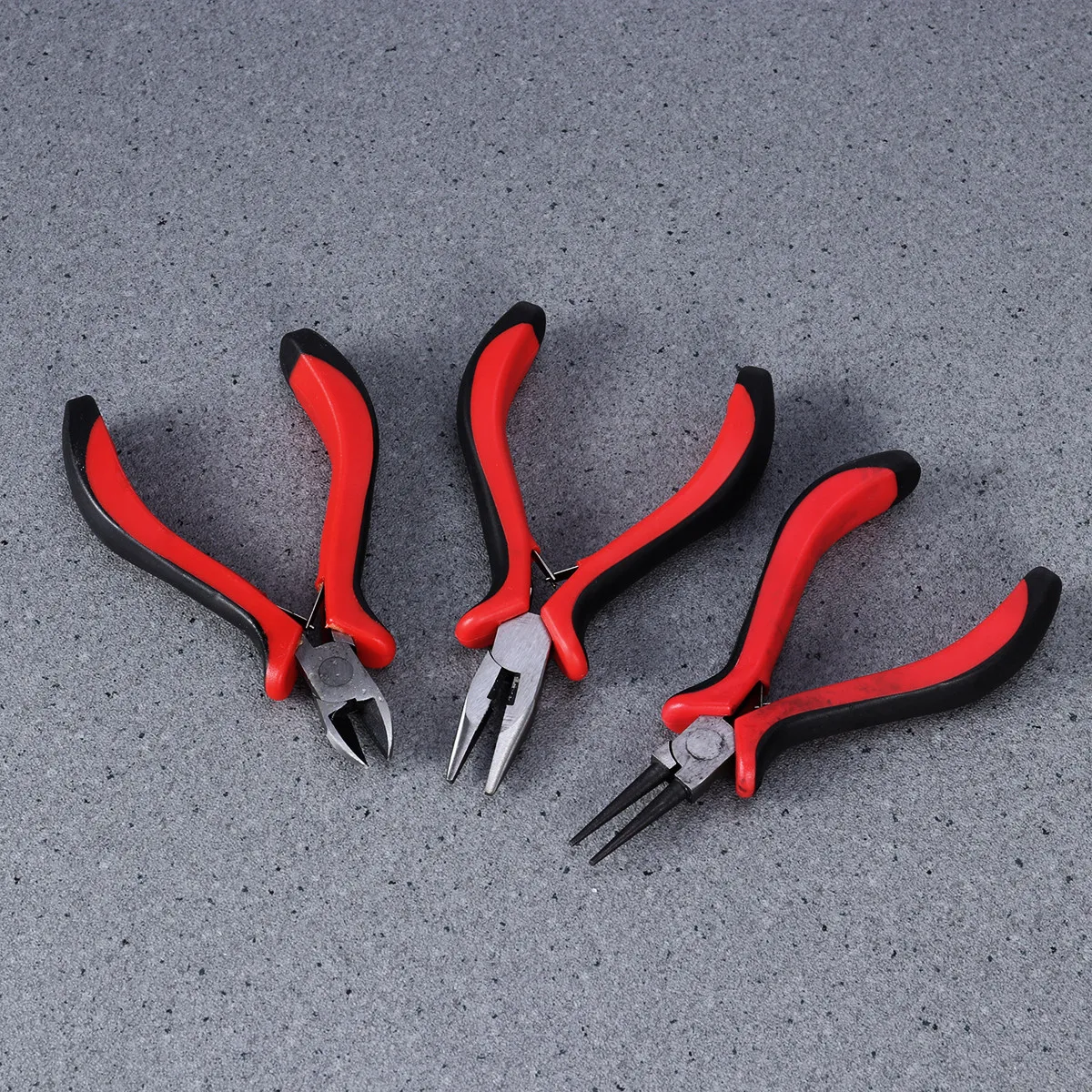 3Pieces Jewelry Pliers Set Ergonomic Comfort Grip Needle Nose Round Nose Side Cutters for Jewelry Making Beading Wire Cutting