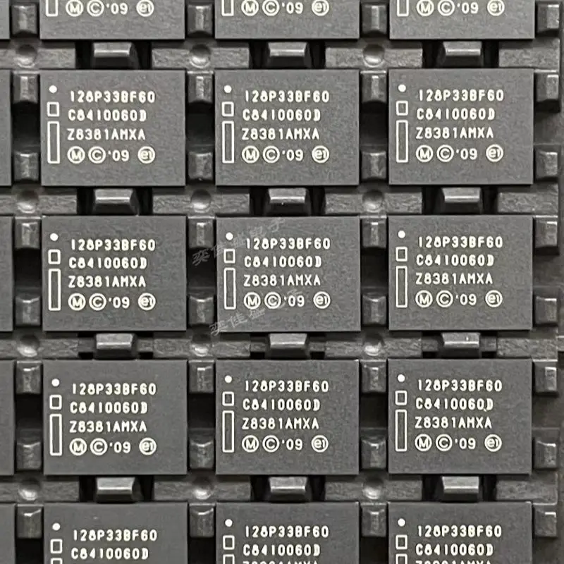 5pcs-20pcs PC28F128P33BF60D BGA64 Silkscreen 128P33BF60 NOR Memória Flash Brand New