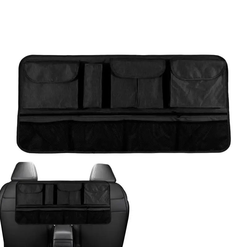 Back Seat Hangable Organizer Large Capacity Car Backseat Hangable Organizer With Multi Pockets Space Saving Organizer Auto