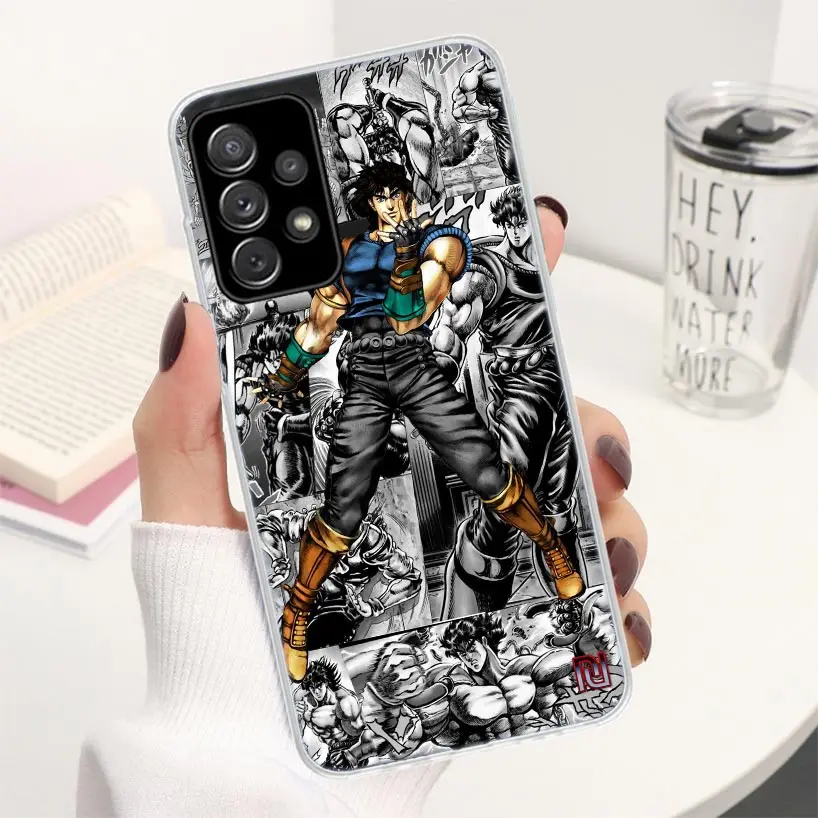 Anime JOJO Adventure Phone Case For Samsung Galaxy A15 A25 A35 A55 A14 A24 A34 A54 A04S A13 A23 A33 A53 A03S A12 A52 A22 A32 A02