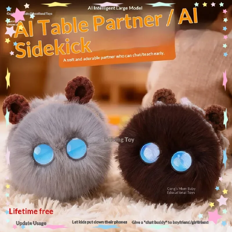 Interaktywna pluszowa zabawka z umysłem sztucznym, mówiąca, przytulana lalka, edukacyjny towarzysz dla dzieci, chłopców i dziewczynek, najlepszy przyjaciel.
