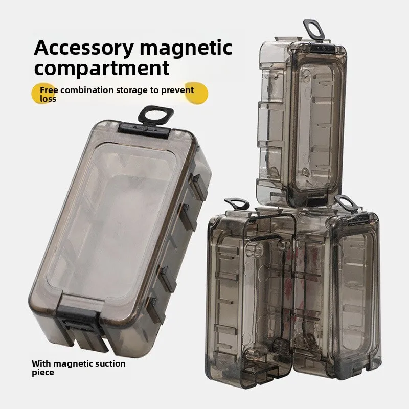 Rubik's Cube Storage Box Fishing Accessories Lure Organizer for Rock And Boat Fishing Includes Fish Hooks Artificial Bait