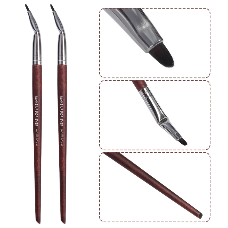 عازمة كحل ماكياج فرش المهنية لينة مخطط الكذب دودة القز المخفي كحل فرشاة جل عيون كونتور أدوات التجميل #3