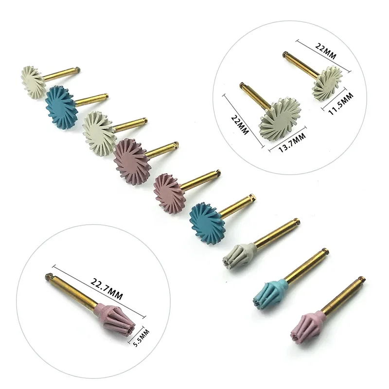 Dental Composite Resin Polishing Disc Kit Diamond System Spiral Flex Brush Teeth Polishing Whitening Tool Dental Lab Supplies