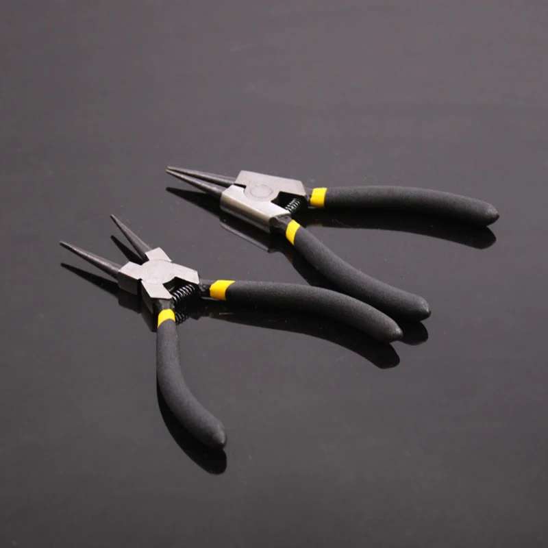 5-In Circlip - Pliers Needle Nose Pliers Retaining Ring Pliers For Removing Installing Puller Locking Rings Shafts Hand Tool