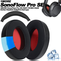 Earpads For 1MORE SonoFlow Pro SE HQ51 HC905 HQ30 Wireless Bluetooth Protein leather Memory foam Ear Pads Cushions Replacement