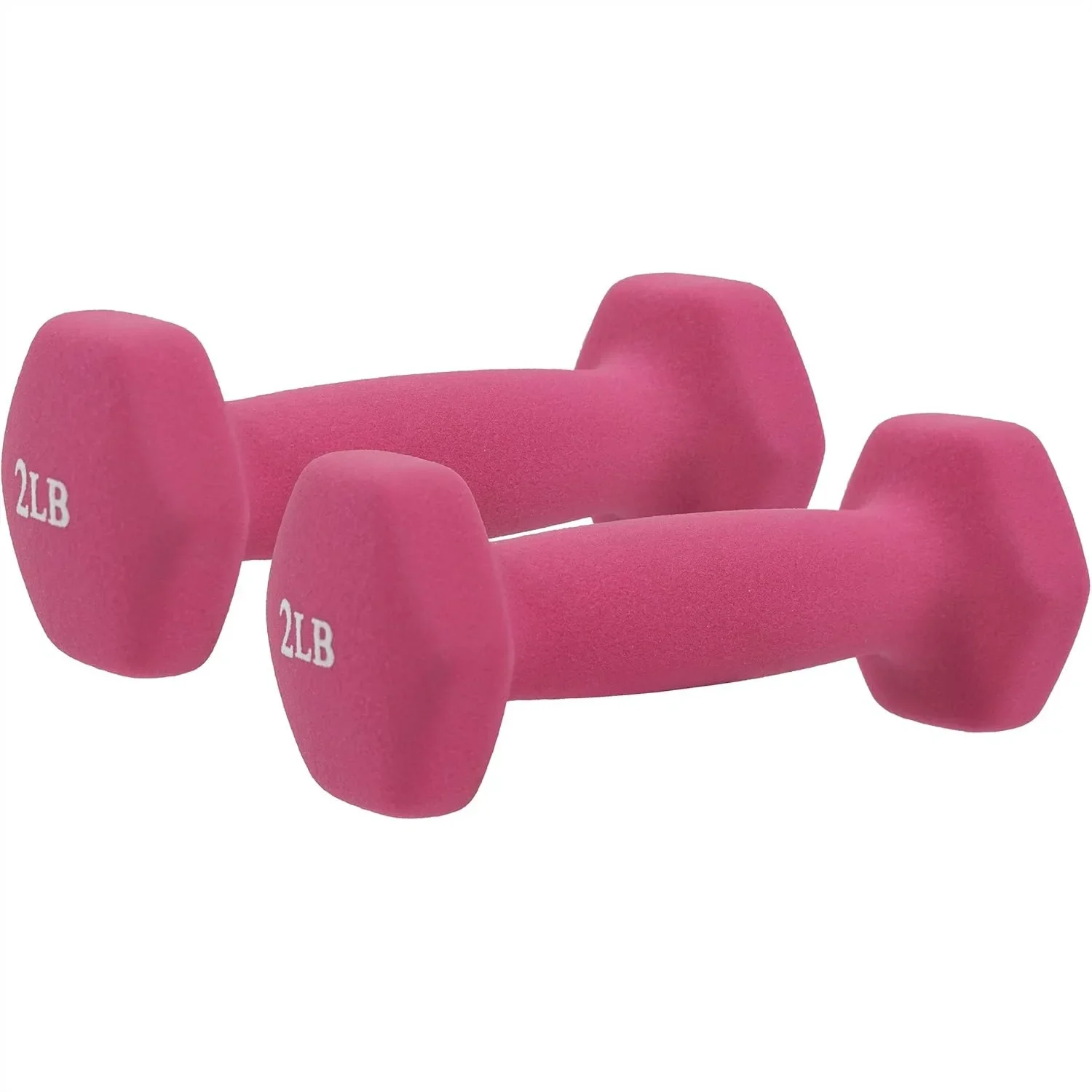 Hex Dumbbells for Home Gym - Neoprene Coated Non-Slip Weights, Full Body Workout Strength Building & Weight Loss, Sold in Pairs