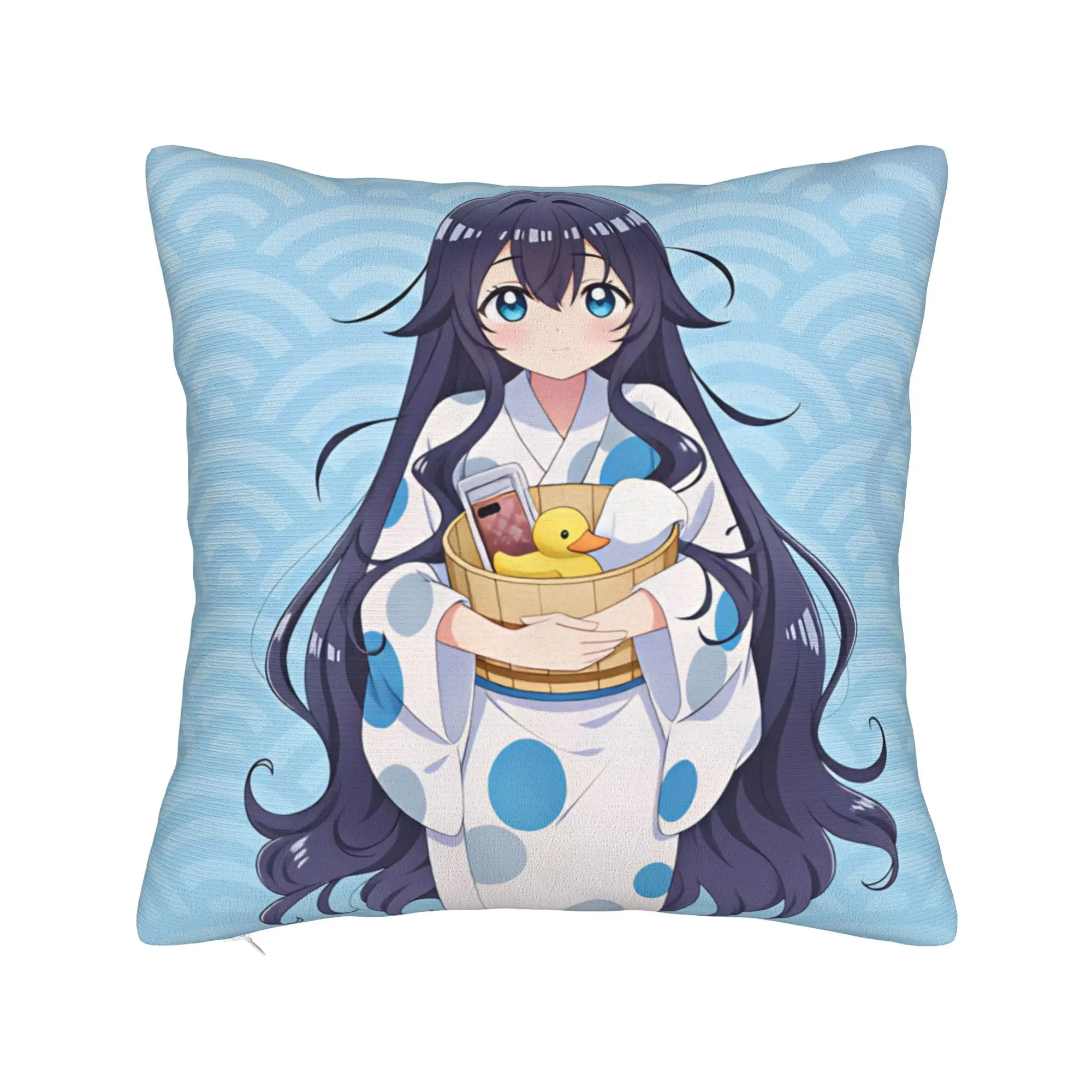 Yoshimoto Shizuka  Pillow Cover  Kawaii Pillow Case For Sofa Car Home Decor Graphic Cushion Cover Birthday Present