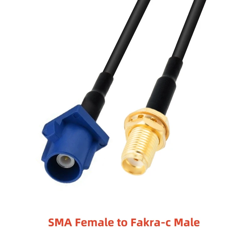 15CM 30CM 50CM 100CM RG174 Fakra RF-Koaxialkabel SMA auf Fakra C Stecker-Buchse-Verbinder Jumper Auto-Navigations-GPS-Antennenadapter – Detail 5