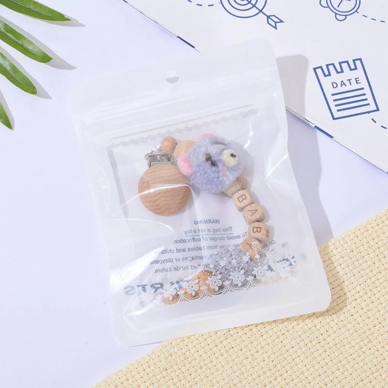 

090B Pacifier Clip for Baby Infant Teething Relief Panda Teether Chewing Toy Gift for Toddler Boys Girls 3Month+
