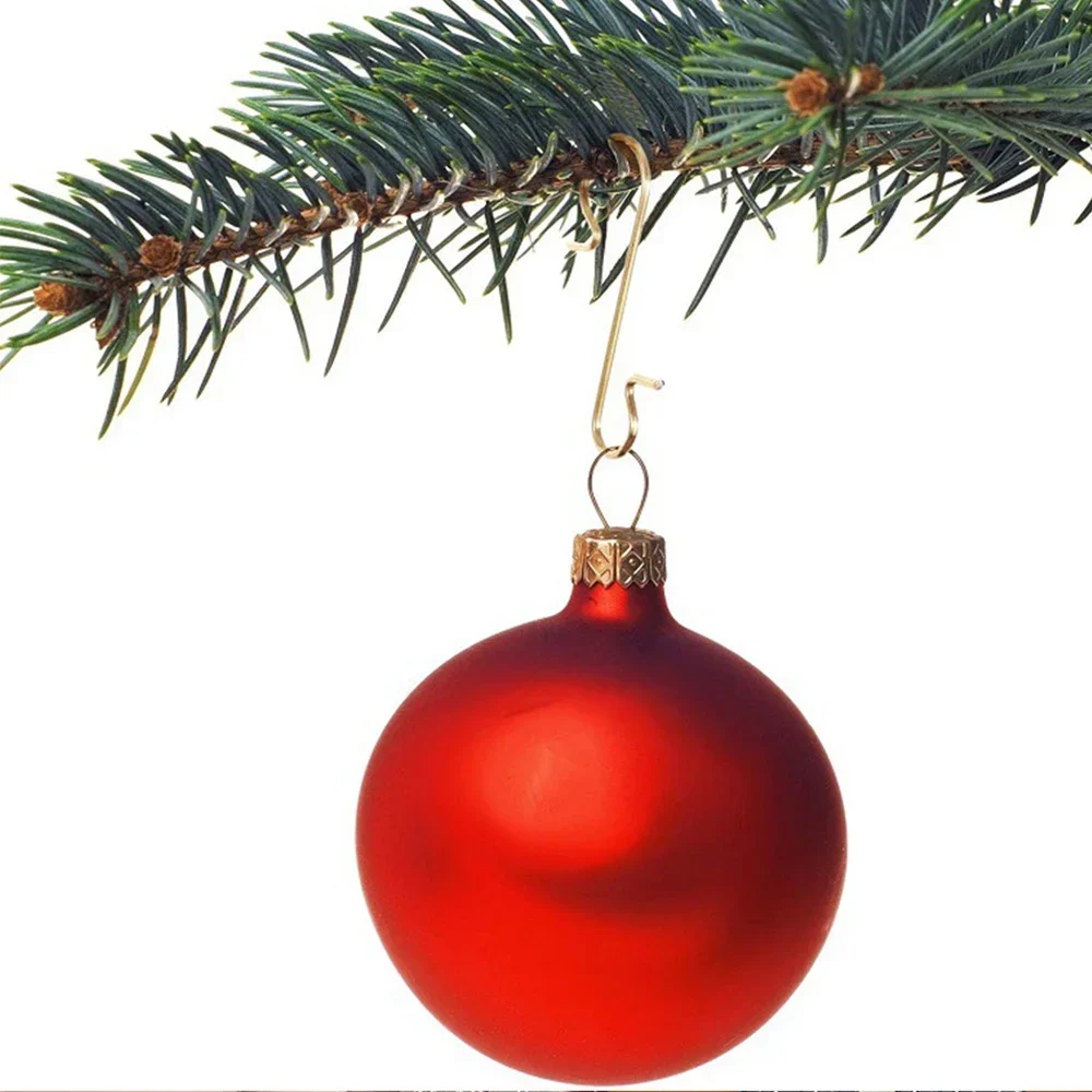 S자형 크리스마스 후크 DIY 크리스마스 트리 펜던트, 크리스마스 장식 인형 후크, 홈 파티 아기 침실 액세서리, 50 개