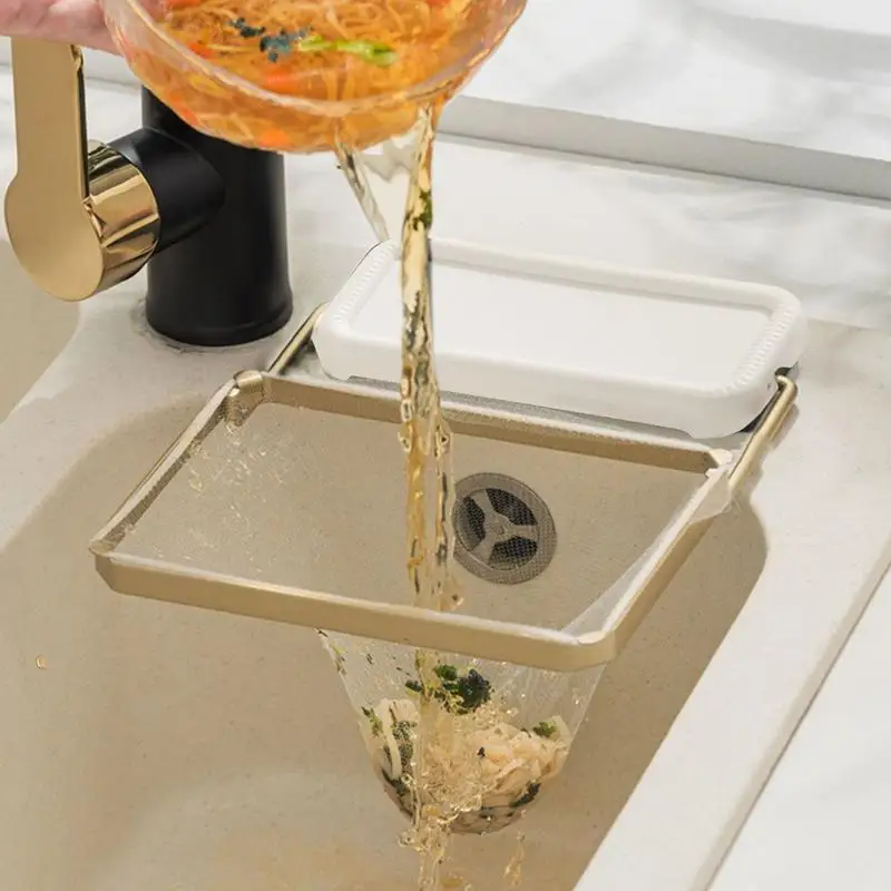 

Бытовой сливной уловитель еды, сито для кухонной раковины, сетчатый мешок, подставка из железной проволоки, антизасоряющийся одноразовый сливной фильтр, сетка