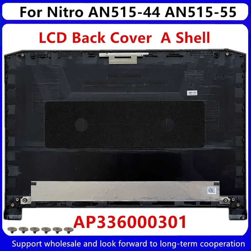 Imagem -03 - para Acer Nitro An51544 Lcd Tampa Traseira um Shell Ap336000301 60.q7kn2.001 Moldura Frontal Ap2k1000300 Dobradiças Novo