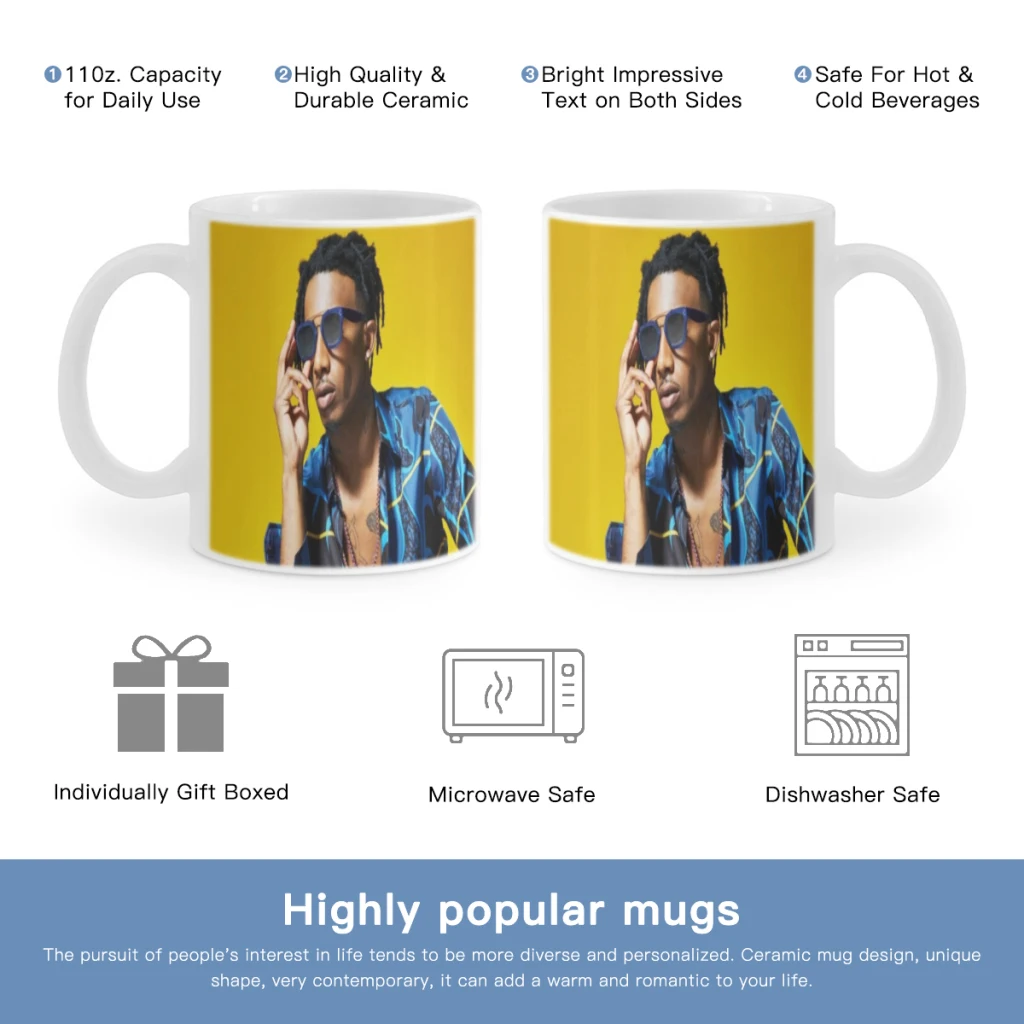 

Playboi Carti Rapper Free shipping Ceramic Cup Coffee Oatmeal Breakfast Cup Creative Personality Mug