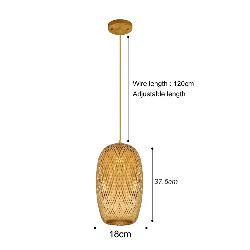 Bamboe Chinese stijl hanglamp Hoge kwaliteit hanger Hand maken lichten Woonkamer Restaurant Eetkamer Hangende verlichtingsset