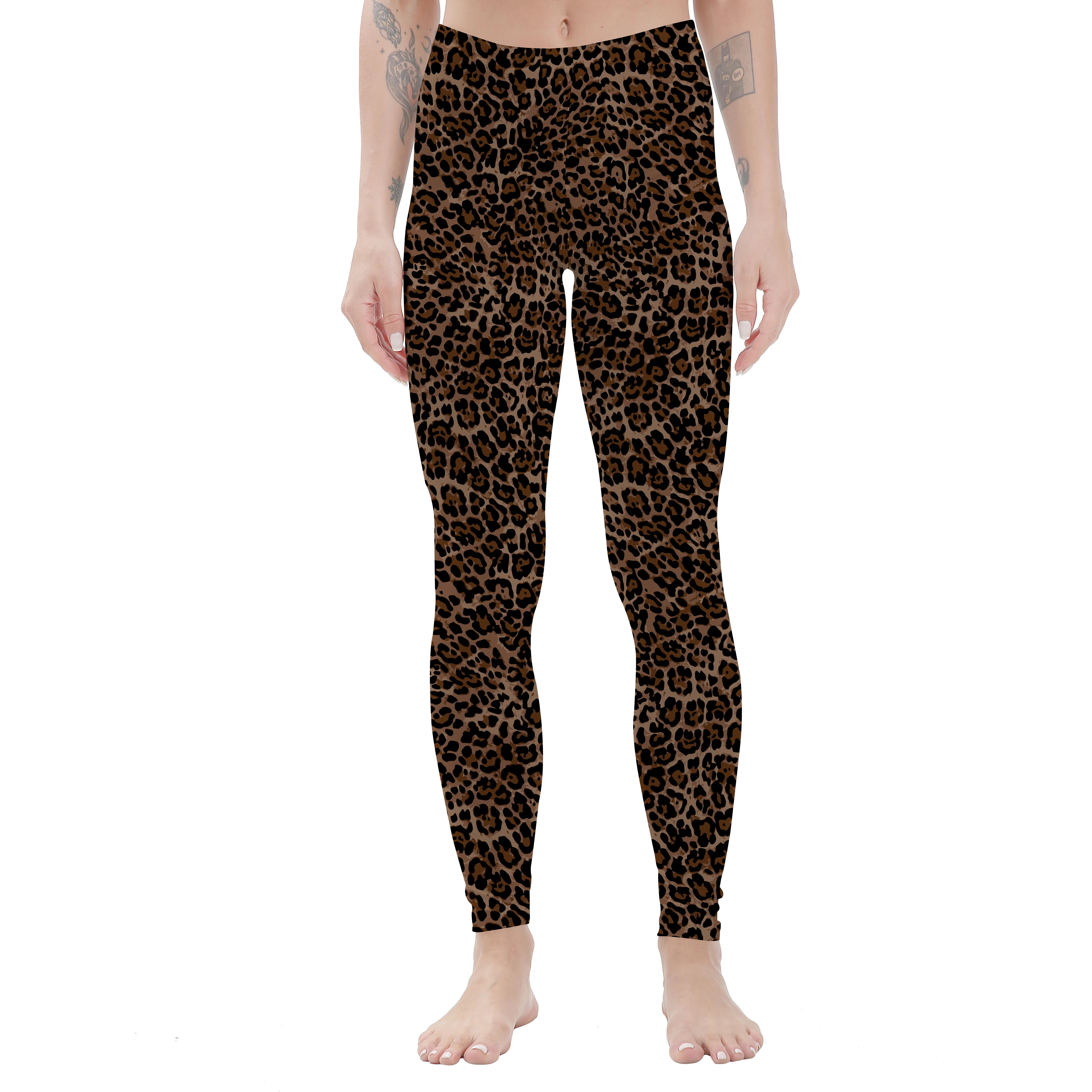 2025 New Women Trousers Leopard Print Casual Pants Elastic Waist SLIM FITNESS Pants