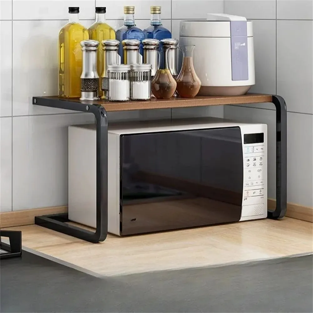 Kitchen Shelf Countertop Storage Rack Double-Layer Oven Microwave Oven Shelf Desktop Storage Rack Kitchen Baker's Rack