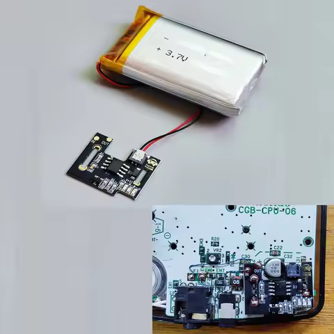 Rechargeable Battery Module 1800mAH Li-ion USB-C For GBC Universal Lithium Battery Mod