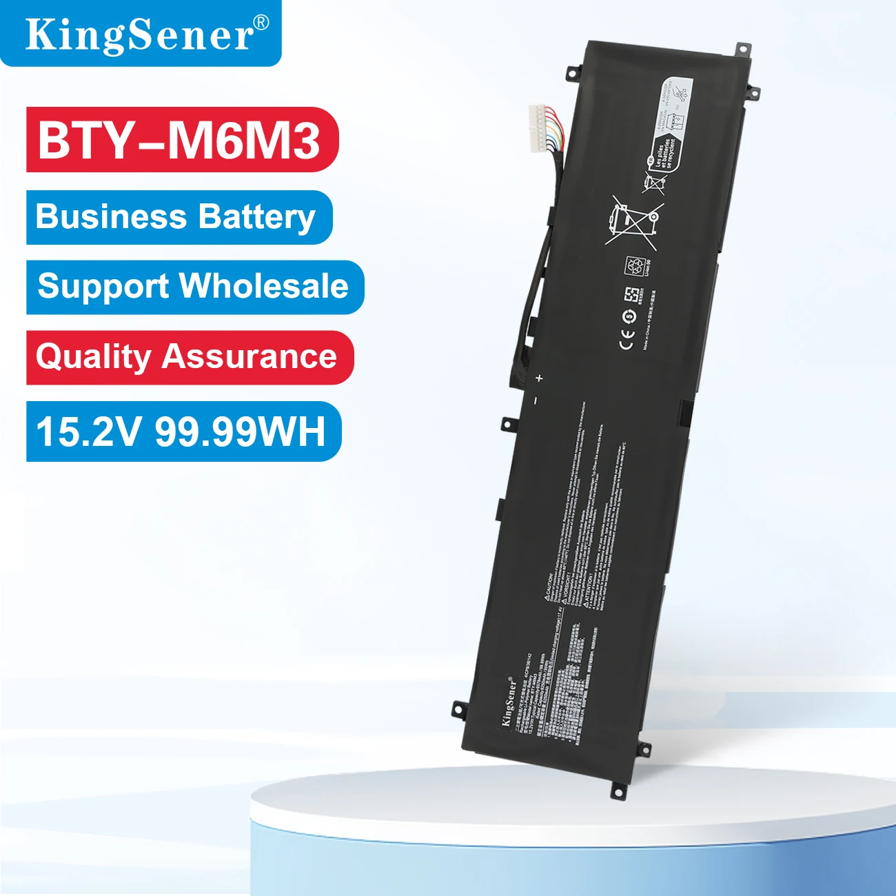 

KingSener BTY-M6M3 Laptop Battery For MSI RAIDER GE78HX 13VG 13VX 13VH 13VI 13VI-242NL 13VH-046UK 13VG-041XES 4ICP8/36/142