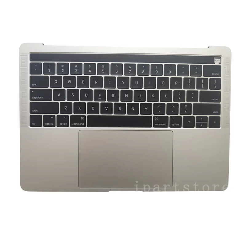 For MacBook Pro A1706 2016 Palmrest Keyboard Top Case & Touchpad Battery Silver