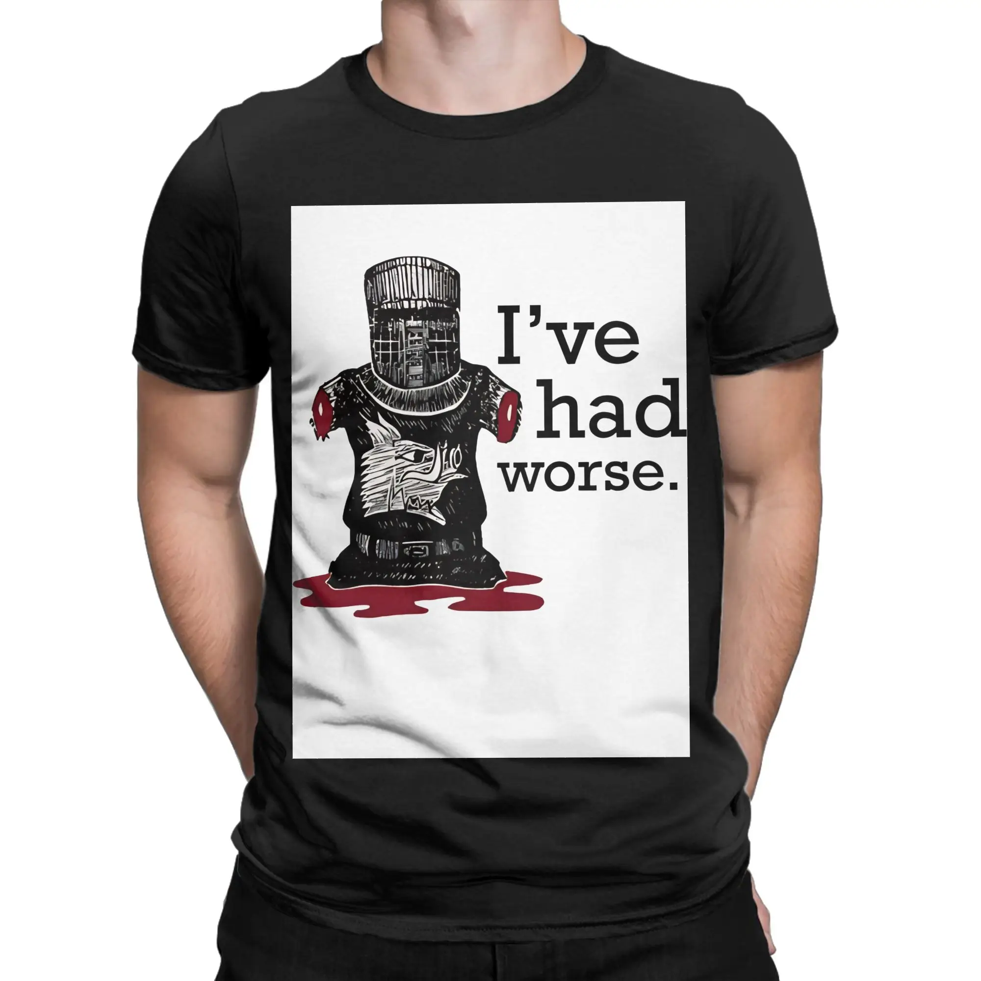 I have Had Worse Novelty 100% Cotton T-Shirt Monty Python and the Holy Grail Tops Tees For Men