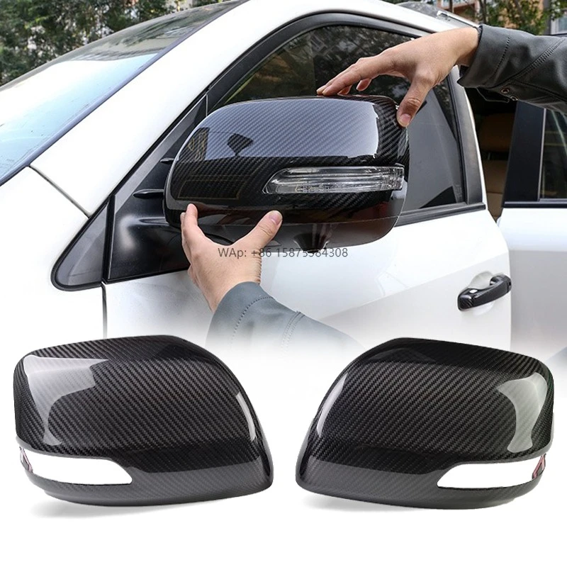 

Carbon Fiber Rearview Mirror Cap for PRADO VX TX SX Land Cruise 200 LC200 Offroad 4x4 Accessories Upgrade Mirror Cover