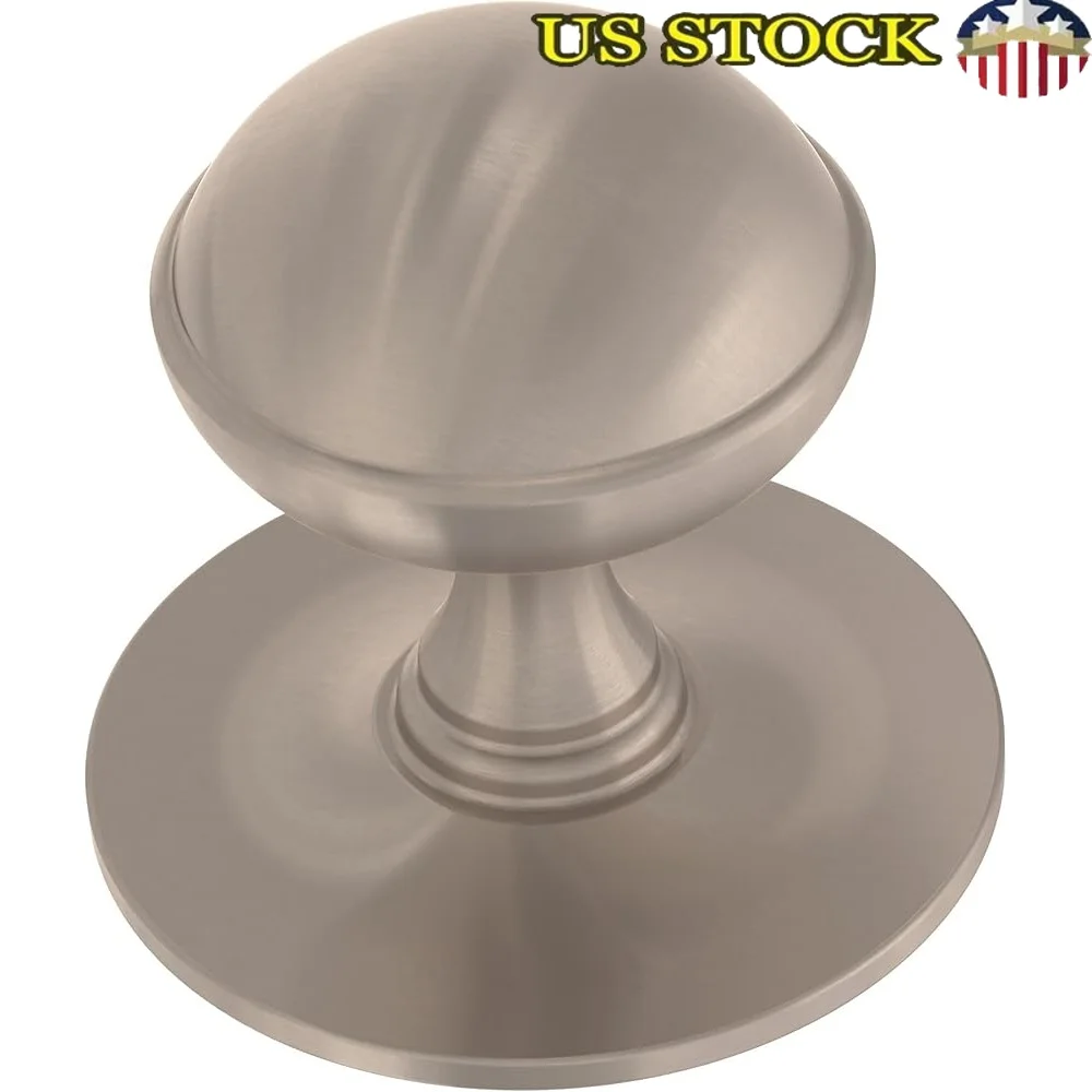 

Classic Farmhouse Cabinet Knobs 10-Pack Satin Nickel Durable Metal Drawer Handles Kitchen Bathroom Hardware Easy Installation
