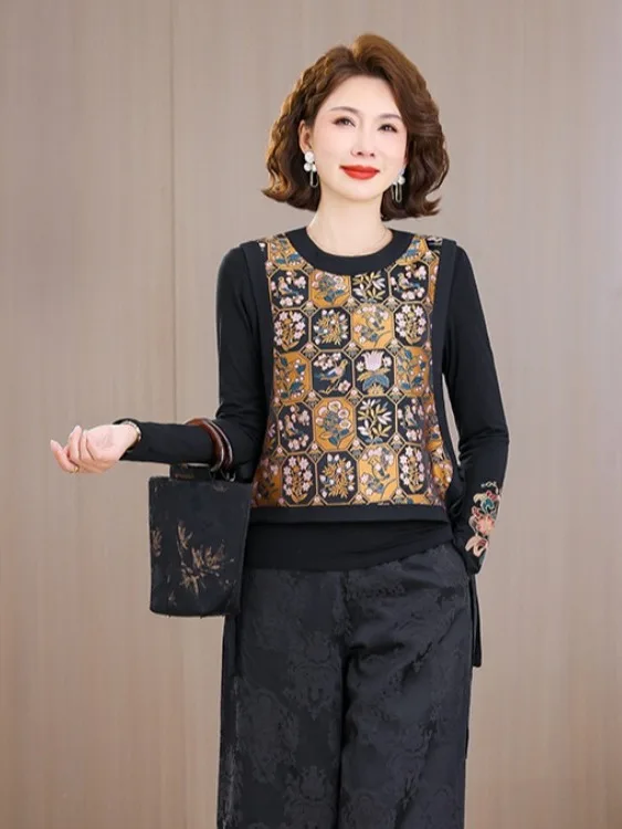 

Молодежная классическая майка-жилетка Young Sle Svel в национальном стиле, новинка 2026 года, свободный крой, винтажный вид, верхняя одежда