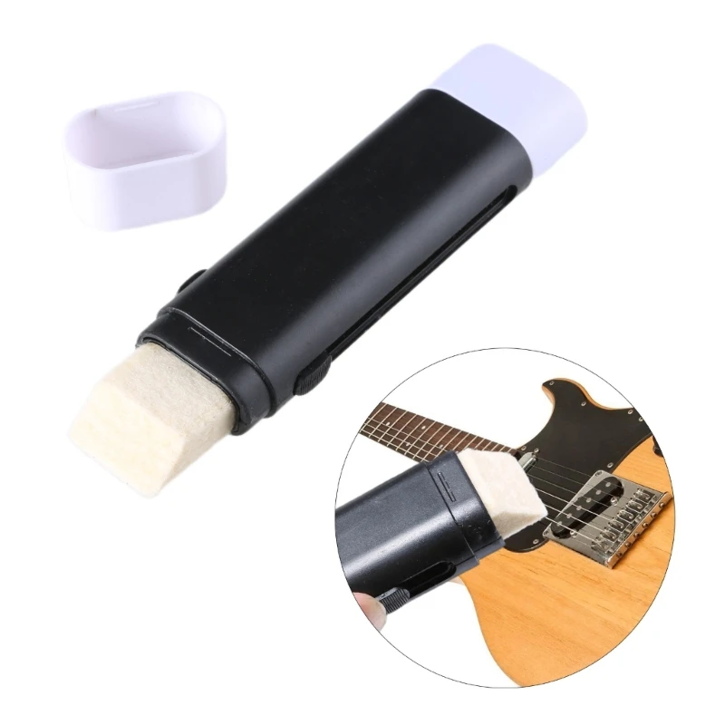 Fast Guitar Strings Cleaner Eraser Rust Remover Piano String Polishing Fret Care Tool for Acoustic Eletric Guitar Bass