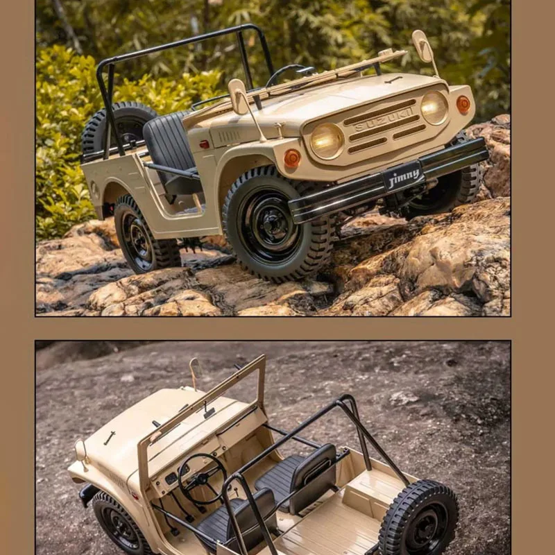 

FMS 1:6 Scale Jimny RC Car Remote Control Four-Wheel Drive Off-Road Climbing Model Suzuki Simulation Ornament Full Size Toy
