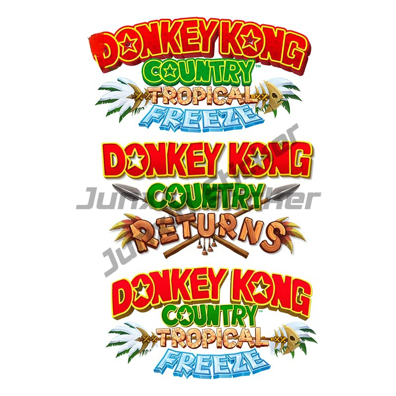 

DONKEY KONG COUNTRY Logo Car Stickers Occlusion Scratch Personality Decal Motorcycle RV Trunk Car Accessories