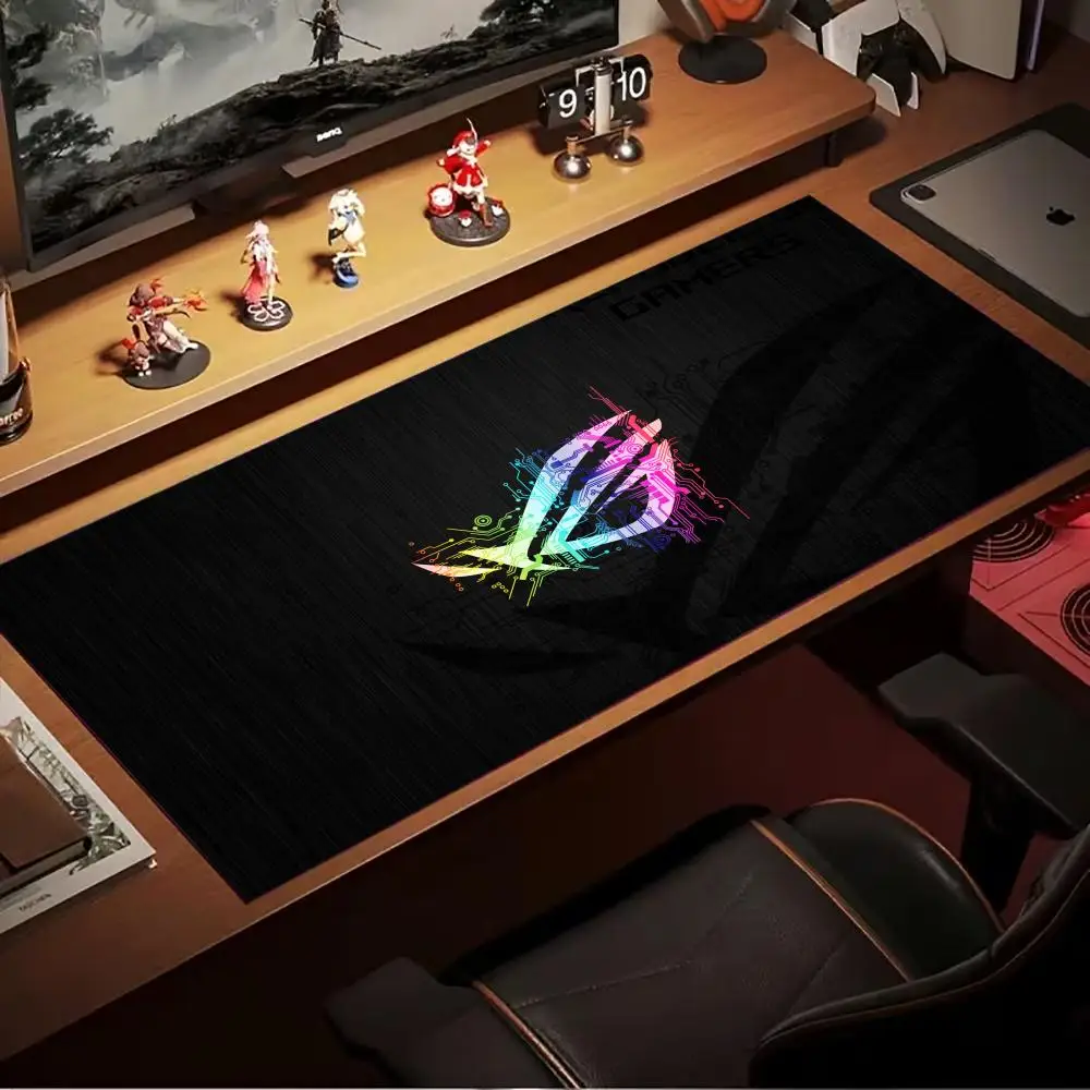 Asus Rog Mause Pad Anime Mouse Mats Gaming Computer Desk Mat Mouse Carpet Pc Accessories Gamer Mouse Pad Speed Rubber Mat