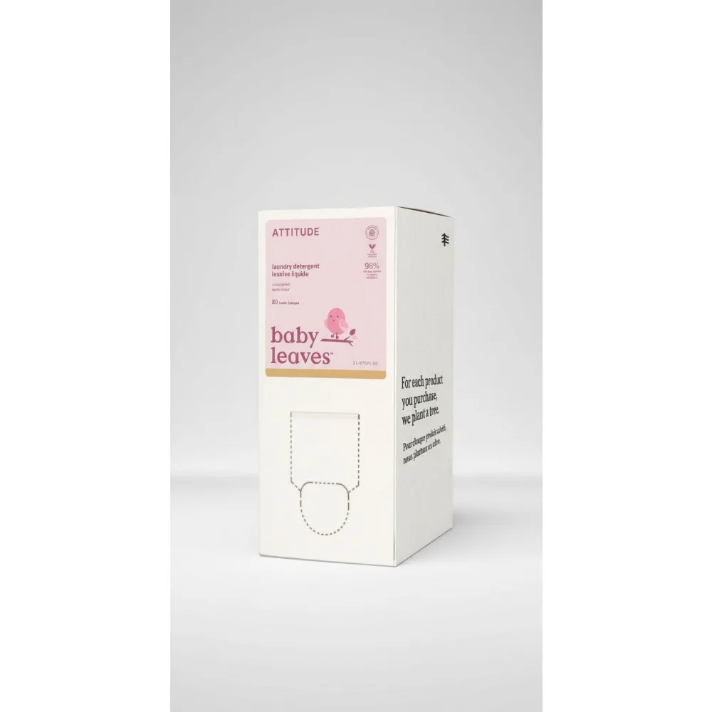 

Gentle Baby Laundry Detergent Liquid, EWG Verified Safe for Newborn Clothes, Vegan Natural Formula, HE Compatible